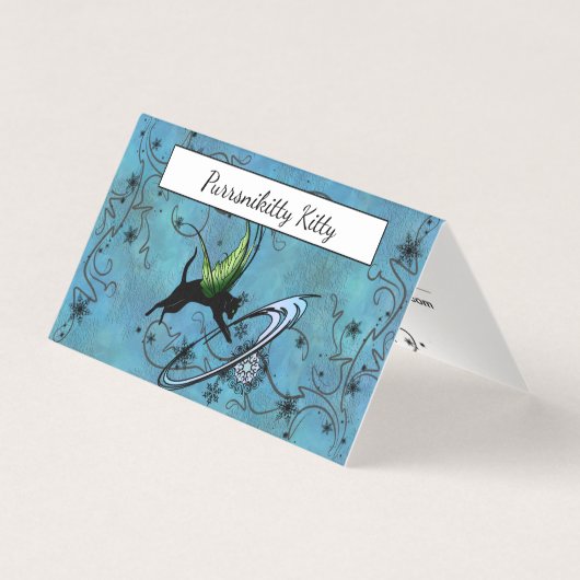 コズミックキャットスノーフレーク 名刺 (正面)