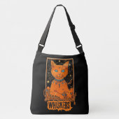 コズミックキャットタロット | オレンジフェラインアート クロスボディバッグ (正面)