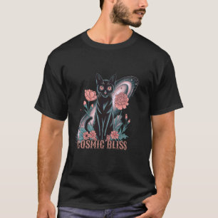 コズミックキャットボヘミアン風天体ウィッチコアの美意識 Tシャツ