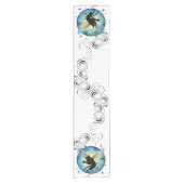 コズミックキャットムーンアンドスターズ ショートテーブルランナー (正面)