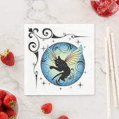 コズミックキャットムーンアンドスターズ スタンダードランチョンナプキン (インサイチュ)