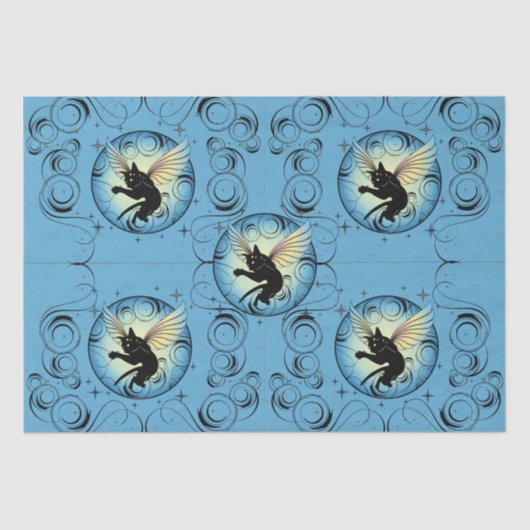 コズミックキャットムーンアンドスターズ 薄葉紙 (正面)