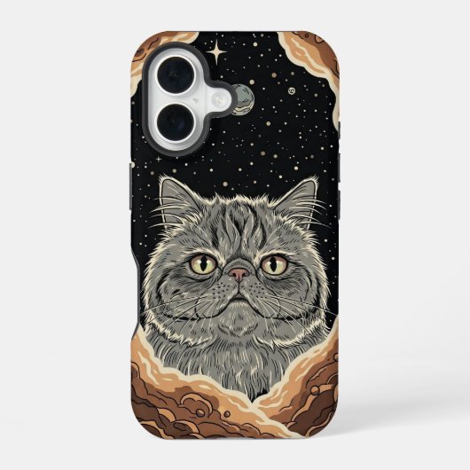 コズミックキャット iPhone 16ケース (裏面)