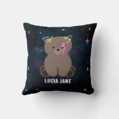 コズミックキューブワイルドワンピンクガール子供部屋 クッション (裏面)