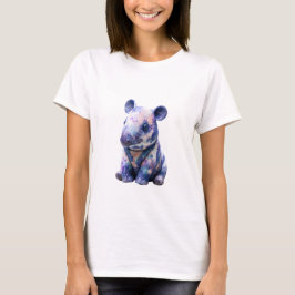 コズミックギャラクシーベイビータピールイラスト婦人服 Tシャツ