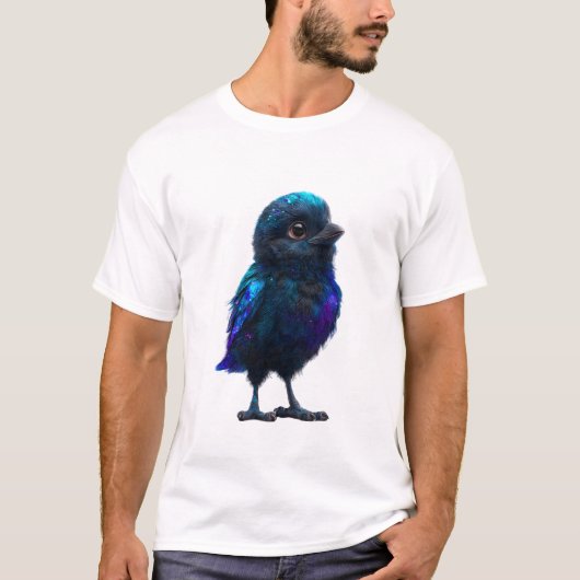 コズミックギャラクシー青鳥の男性 Tシャツ (正面)
