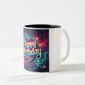 コズミックギャラクシー・マジック 誕生日おめでとう ツートーンマグカップ (正面右)