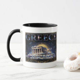 コズミックギリシャ古代テンプル天体アート マグカップ