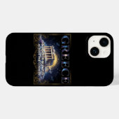 コズミックギリシャ古代テンプル天体アート Case-Mate iPhoneケース (裏面 (横))