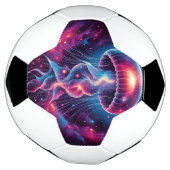 コズミッククラゲのアートワーク銀河系 サッカーボール (回転)