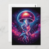 コズミッククラゲのアートワーク銀河系 ポストカード (正面/裏面)