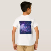 コズミッククラゲキッズベーシックTシャツ Tシャツ (裏面フル)