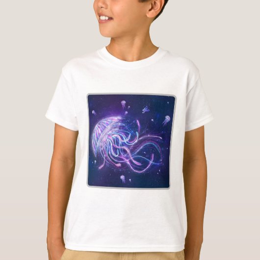 コズミッククラゲキッズベーシックTシャツ Tシャツ (正面)
