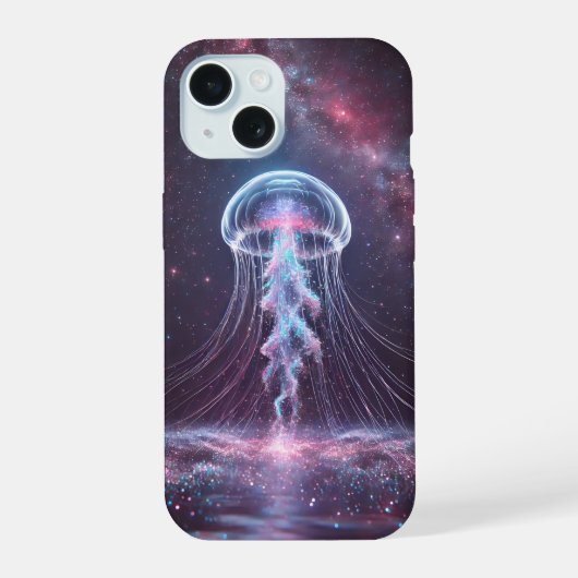 コズミッククラゲ iPhone 15 カバー (裏面)