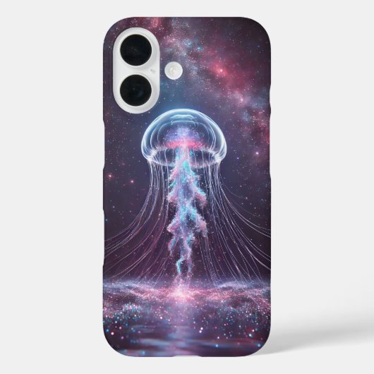 コズミッククラゲ iPhone 16 カバー (裏面)