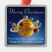 コズミッククリスマス吊るしオーナメント メタルオーナメント (正面)