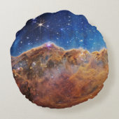 コズミッククリフのCarina Nebulaアクセント枕 ラウンドクッション (裏面)