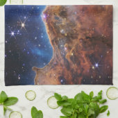 コズミッククリフスカリナネブラ宇宙ウェッブ望遠鏡 キッチンタオル (折り畳み)