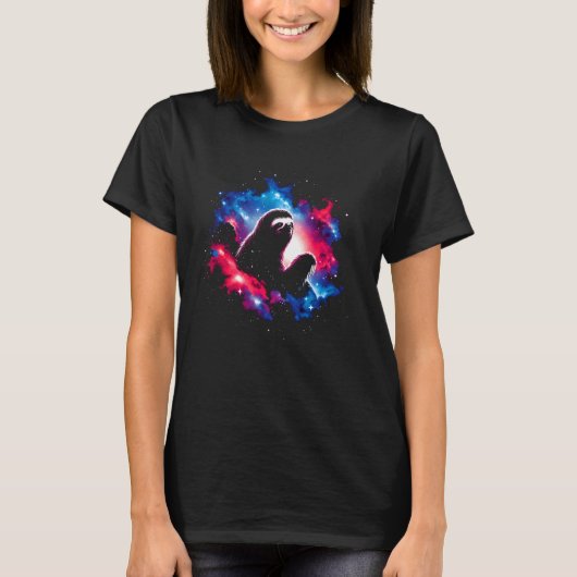 コズミッククールスロス銀河系グラフィック宇宙アート Tシャツ (正面)
