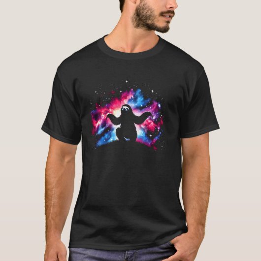 コズミッククールスロス銀河系グラフィック宇宙アート Tシャツ (正面)