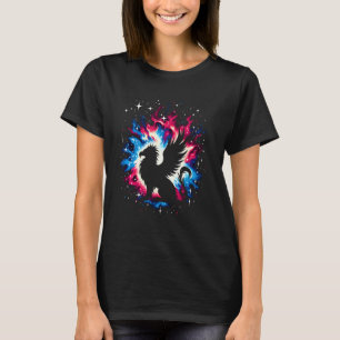 コズミックグリクールフィン銀河系グラフィック宇宙アート Tシャツ