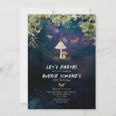 コズミックコテージオーレマッシュルームフォレストバースデーパーティー 招待状 (正面)