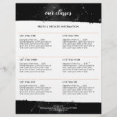 コズミックゴールドムーンヨガ、ライフコーチ、占星術師 チラシ (裏面)