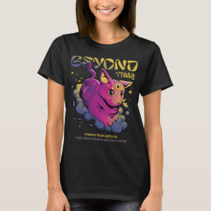 コズミックサイケデリックキャット – Beyond Time Tee Tシャツ