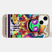 「コズミックサウンドウェーブパーティー」 Case-Mate iPhoneケース (裏面 (横))