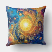 コズミックサンマンダラアート クッション (裏面)