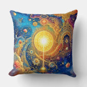コズミックサンマンダラアート クッション (正面)
