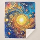 コズミックサンマンダラアート シェルパブランケット (正面)