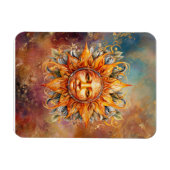 コズミックサン顔デジタルアート マグネット (横)