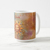 コズミックサン顔デジタルアーパーソナライズされたト コーヒーマグカップ (正面右)