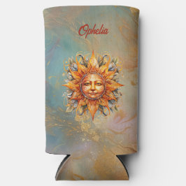 コズミックサン顔パーソナライズされたクーラーボックス スリム缶クーラー