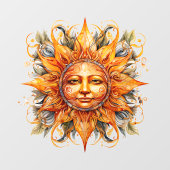 コズミックサン顔 ウィンドウサイン (シート)