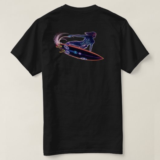 コズミックサーファー（男女兼用） Tシャツ (デザイン裏面)
