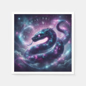 コズミックサーペント星座銀河占星術 スタンダードカクテルナプキン (正面)