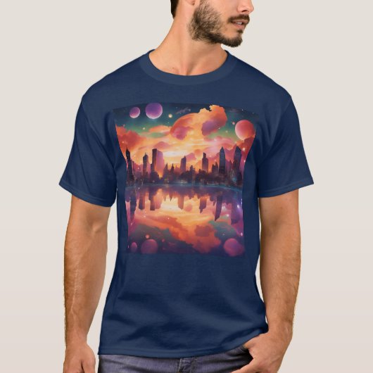 コズミックシティ ヴィンテージ Tシャツ (正面)
