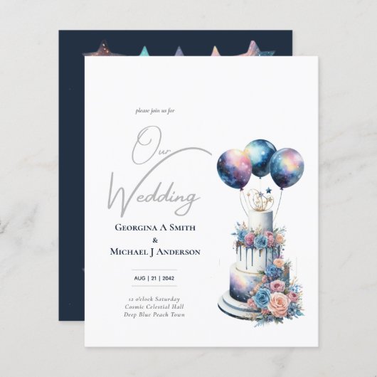 コズミックシテリア銀河系スターリーナイトネイビーブルー (正面/裏面)