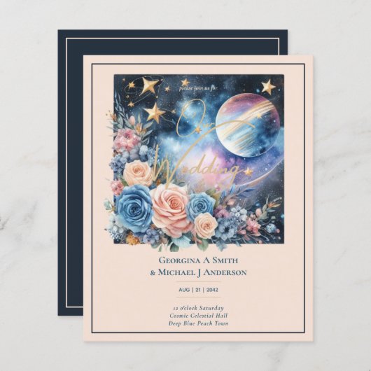 コズミックシテリア銀河系スターリーナイトネイビーブルー (正面/裏面)