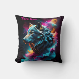 コズミックシュレアルファンタジーウルフカスタム抽象芸術アート クッション