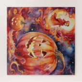 コズミックジャックオランタン：ハロウィーンファンタジー ジグソーパズル (横)