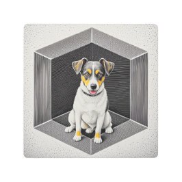 コズミックジャーニー抽象芸術ウォール メタルプリント