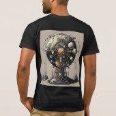 コズミックジャーニーTシャツデザイン Tシャツ (裏面)