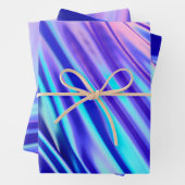 コズミックスカイピンク青パープルグラデーション ラッピングペーパーシート (インサイチュ)