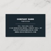 コズミックスカイモダン、 名刺 (裏面)