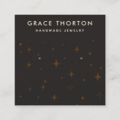 コズミックスターズイヤリングジュエリーディスプレイカード スクエア名刺 (正面)