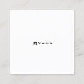 コズミックスターズイヤリングジュエリーディスプレイカード スクエア名刺 (裏面)