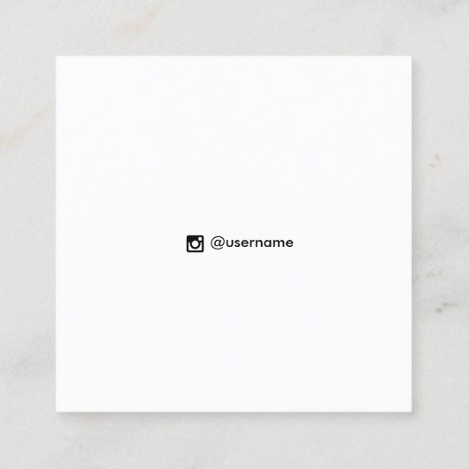 コズミックスターズイヤリングジュエリーディスプレイカード スクエア名刺 (裏面)